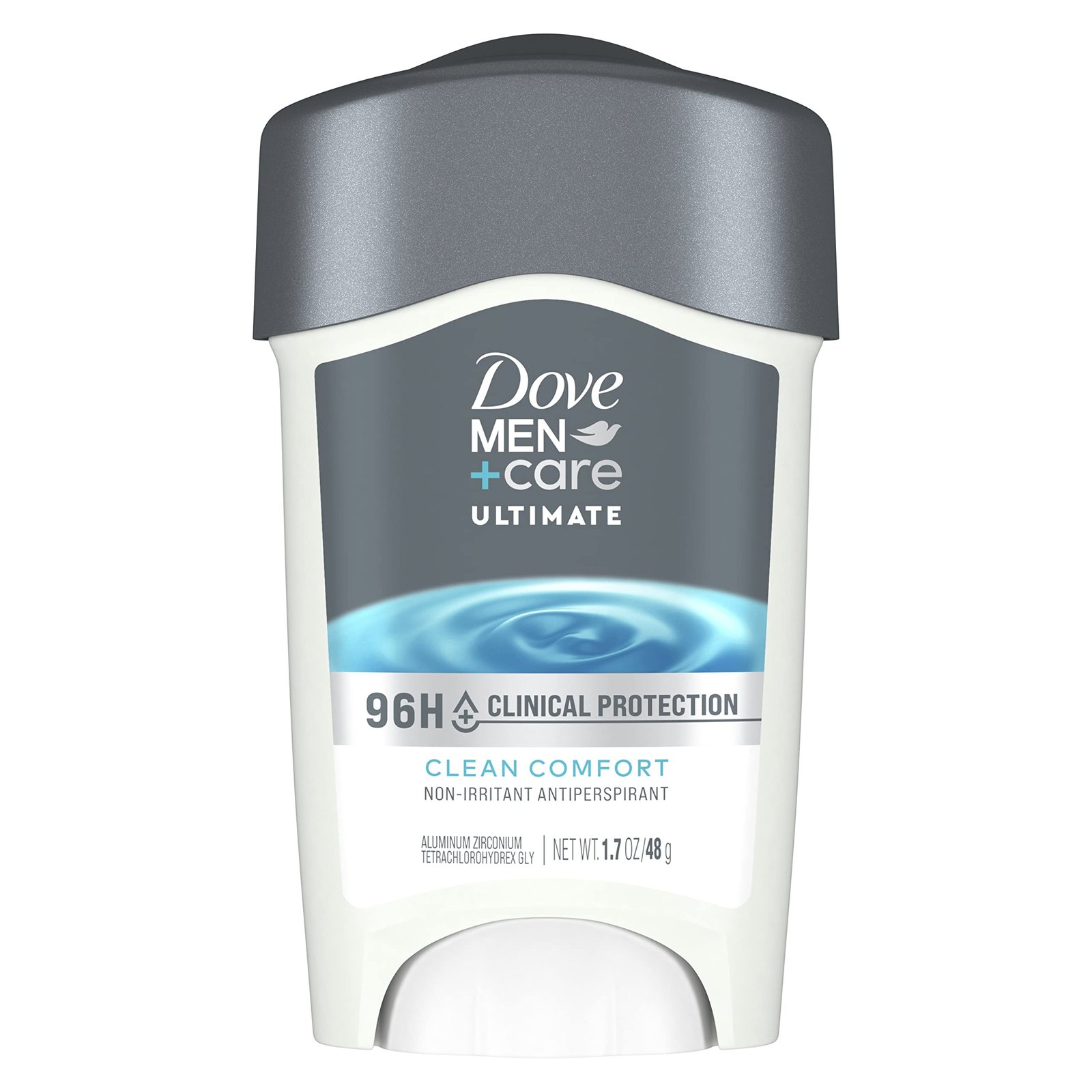 DOVE MEN + CARE Clinical Protection Antiperspirant Clean Comfort Stick for Men 96-Hour Sweat and Odor Protection Clinical Strength Antiperspirant with 1/4 Moisturizing Cream 1.7 oz
