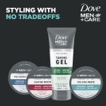 DOVE MEN + CARE Styling Aid 3 count Sculpting Hair Paste Hair Product for a Medium Hold Hair Styling for a Textured Look With A Matte Finish 1.75 oz - Image 4
