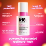 K18 HeatBounce Conditioning Heat Protectant Spray, Lightweight Leave-In Conditioner + 450℉ (232°C) Heat Protection, Soften, Smooth + Detangle All Hair Types, 4 Fl Oz Liq - Image 5