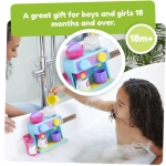 Toomies Bath Barista - Pretend Cafe Baby Bath Toys - Wall Mounted Bubble Bath Play Kitchen Toddler Toys - Kids Kitchen Set Includes 3 Cups, 1 Jug, 1 Shaker - +18 Months Boys Toys & Girls Toys - Image 5