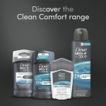 DOVE MEN + CARE Clinical Protection Antiperspirant Clean Comfort Stick for Men 96-Hour Sweat and Odor Protection Clinical Strength Antiperspirant with 1/4 Moisturizing Cream 1.7 oz - Image 3
