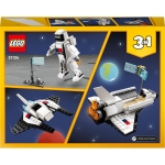 LEGO 31134 Creator 3 in 1 Space Shuttle Toy to Astronaut Figure to Spaceship, Building Toys for Kids, Boys, Girls Aged 6 and up, Creative Gift Idea - Image 2