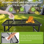 Small Folding Grill Table, Easy for Storage, Compact and Portable Picnic Table for Grill, Outdoor Camping, Garden, Patio, Dining, BBQ, Party, Market, 2Ft - Image 5
