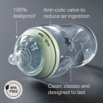 Tommee Tippee Natural Start Glass Baby Bottle for 0m+, 1x 250ml Baby Bottle with Slow Flow Breast-Like Teat for a Natural Latch, Self-Sterilising and BPA Free, Baby Feeding Essentials - Image 6