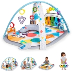 Baby Einstein, 4-in-1 Kickin' Tunes and Language Discovery Play Gym with Piano, Mat with Detachable Activity Toys, Lights, Sounds and Music, Ages Newborn +