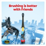 Colgate Kids Battery Batman Extra Soft Bristles Toothbrush, 3+ Years, with Sonic Vibrating Bristles to Remove More Plaque and Slim Easy to Hold Handles - Image 9