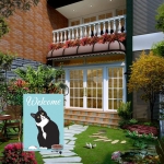 PANHUI Black Cat Welcome Garden Flag,House Decorative Seasonal Outdoor Yard Lawn Double Sided Flag 12 x 18 Inch - Image 4
