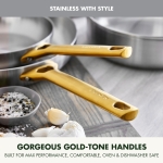 GreenPan Stainless Steel Tri-Ply Reserve 10 Piece Cookware Pots and Pans Set, Multiclad, PFAS-Free, Induction, Oven & Broiler Safe to 600°F, Heat Responsive Core, Dishwasher Safe, Glass Lids - Image 4