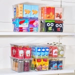 8 Pack Clear Storage Bins with Lids Stackable, Large Plastic Storage Bins with Handle for Pantry Organization and Storage, Perfect Containers for Fridge Organizer, Freezer, Kitchen, Cabinets, Bathroom - Image 4