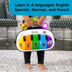 Baby Einstein, 4-in-1 Kickin' Tunes and Language Discovery Play Gym with Piano, Mat with Detachable Activity Toys, Lights, Sounds and Music, Ages Newborn + - Image 13