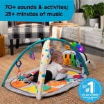 Baby Einstein, 4-in-1 Kickin' Tunes and Language Discovery Play Gym with Piano, Mat with Detachable Activity Toys, Lights, Sounds and Music, Ages Newborn + - Image 16