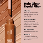 e.l.f. Halo Glow Liquid Filter, Complexion Booster For A Glowing, Soft-Focus Look, Infused With Hyaluronic Acid, Vegan & Cruelty-Free, 6 Tan - Deep - Image 6